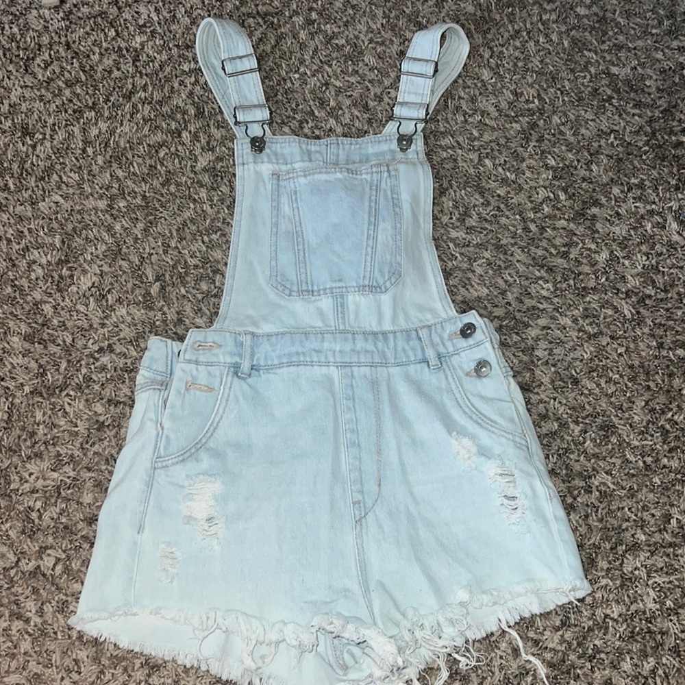 Adorable Blue Short Overalls!